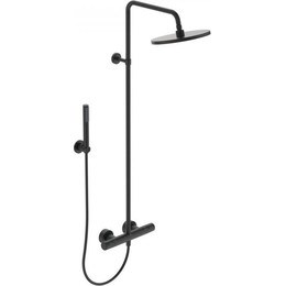 Душевая стойка с термостатом Ideal Standard Ceratherm T25 BC748XG, черный матовый - фото 