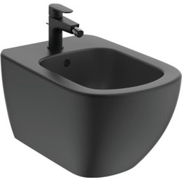 Биде подвесное Ideal Standard Silk Black Tesi T3552V3, черный матовый - фото 