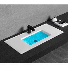 Раковина врезная на столешницу CeramaLux N 101 см YJ-803-100 - фото 