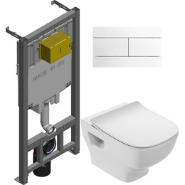 Инсталляция с подвесным безободковым унитазом Jacob Delafon Struktura E21747RU-00 - фото 