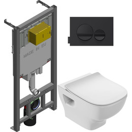 Инсталляция с подвесным безободковым унитазом Jacob Delafon Struktura E21750RU-00 - фото 