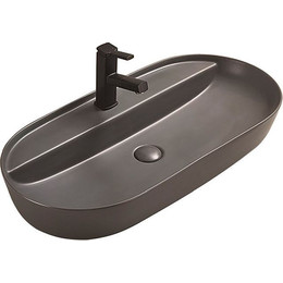 Раковина-чаша CeramaLux NC 80 см 78325MDH, серый матовый - фото 