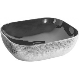 Раковина-чаша CeramaLux LuxeLine 50 см D1302H020, черный/серый - фото 