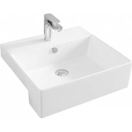 Раковина врезная на столешницу Artceram Quadro Semincasso 50 см QUL004 01 00 - фото 