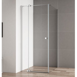 Душевое ограждение Cezares 100x100 см VALVOLA-A-1-100-C-Cr (стекло 8 мм) с кронштейном в комплекте, хром/прозрачное - фото 
