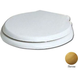 Сиденье с крышкой для унитаза Azzurra Giunone-Jubilaeum микролифт 1800/F bi/oro (петли золото) - фото 