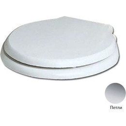 Сиденье с крышкой для унитаза Azzurra Giunone-Jubilaeum микролифт 1800/F bi/cr (петли хром) - фото 