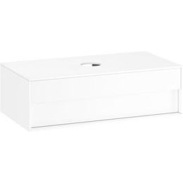 Тумба подвесная со столешницей Ravak SD 1000 Step 100 см X000001429, белый глянцевый - фото 