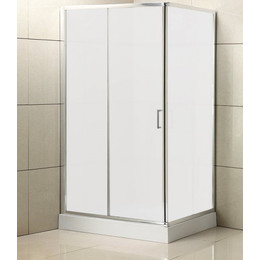 Душевое ограждение BelBagno 110x80 см UNO-AH-1-110/80-M-Cr, хром/матовое - фото 