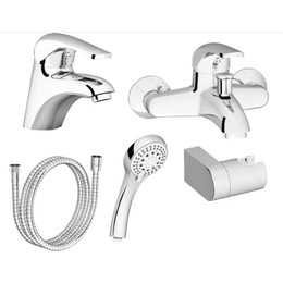 Набор смесителей 5 в 1 для ванны Ravak Set Rosa 70508017 - фото 