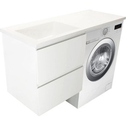 Тумба подвесная с раковиной-столешницей Эстет Dallas Luxe 105 см (2 ящика) L ФР-00009671 - фото 