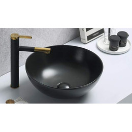 Раковина-чаша Velvex 40 см 104MB, чёрный - фото 