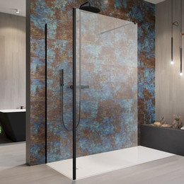 Душевое ограждение Radaway Modo New Black IV 80x70 см (стекло 8 мм), черный/прозрачное - фото 