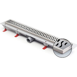 Трап Azario Harmony 55 см CH 550 H, хром матовый, Цвет производителя: хром матовый, Размер трапа: 550 - фото 