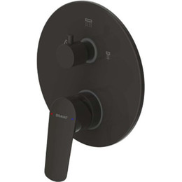 Смеситель для ванны Bravat Rhein PB8429564BW-3-ENG, черный матовый, Цвет производителя: чёрный матовый - фото 