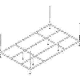 Каркас для ванны Cezares Plane Duo 190x145 см PLANE_DUO-MF - фото 