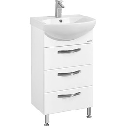 Тумба напольная с раковиной Акватон Ария 50Н см 1A1402K0AA010, белый - фото 