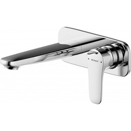 Смеситель для раковины настенный Bravat Source P8173218CP-ENG, Цвет производителя: хром - фото 