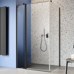 Душевое ограждение Radaway Nes 8 Black KDJ II 120x70 см L (стекло 8 мм), черный/прозрачное - фото 