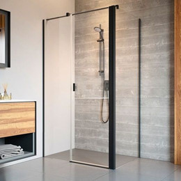 Душевое ограждение Radaway Nes 8 Black KDS II 120x75 см L (стекло 8 мм), черный/прозрачное - фото 