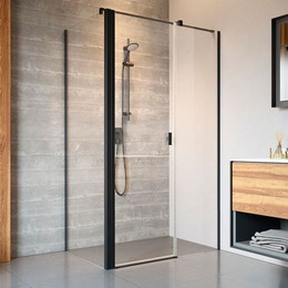 Душевое ограждение Radaway Nes 8 Black KDS II 120x75 см R (стекло 8 мм), черный/прозрачное - фото 