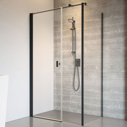 Душевое ограждение Radaway Nes Black KDS I 140x100 см L, черный/прозрачное - фото 