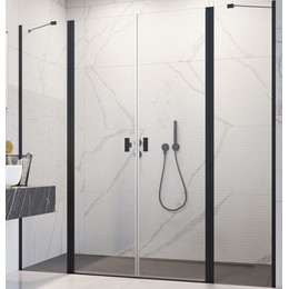 Душевая дверь Radaway Nes 8 Black DWD II 190 см W2 (стекло 8 мм), черный/прозрачное - фото 