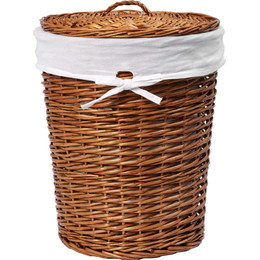 Корзина для белья WasserKraft Leine 46 см WB-350-L, цвет светло-коричневый - фото 