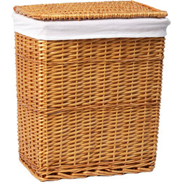Корзина для белья WasserKraft Ammer 39 см WB-370-M, цвет светло-коричневый - фото 