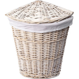 Корзина для белья WasserKraft Vils 32 см WB-560-M, цвет белый - фото 