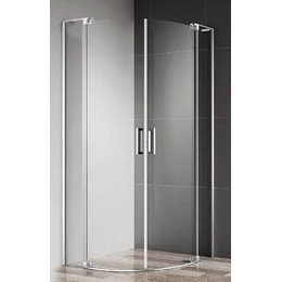 Душевое ограждение Cezares (90-100)x(90-100) см SLIDER-R-2-90/100-C-Cr (стекло 8 мм) хром/прозрачное - фото 