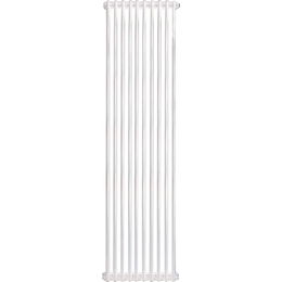 Вертикальный радиатор Zehnder Charleston 2180 490х1790 мм (10 секций) боковое подключение, белый - фото 