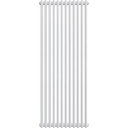 Вертикальный радиатор Zehnder Charleston 2180 580х1790 мм (12 секций) нижнее подключение, белый - фото 