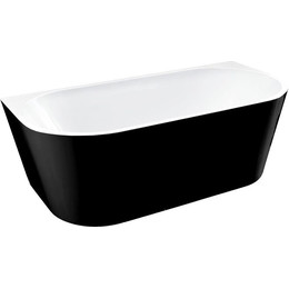 Ванна отдельностоящая Vincea 170x80 см VBT-421-1700MB, черный матовый/белый матовый - фото 