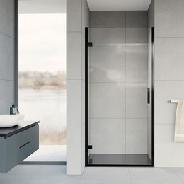 Душевая дверь Vincea Flex 90 см VDP-1F900CLB (стекло 8 мм), черный/прозрачное - фото 