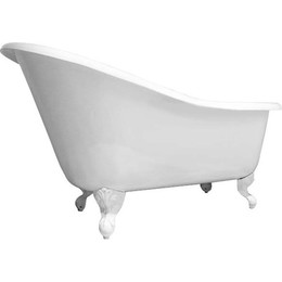 Ванна отдельностоящая Magliezza Beatrice WH 153x76 см (ножки белый) - фото 