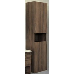 Пенал подвесной Comforty Бордо 40 см, дуб тёмно-коричневый - фото 