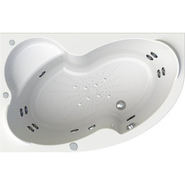 Ванна гидромассажная Радомир Ирма 149x96 см L (Гидромассаж "Терапия" Chrome) - фото 
