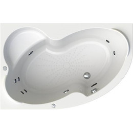 Ванна гидромассажная Радомир Ирма 149x96 см L (Гидромассаж "Релакс" Chrome) - фото 