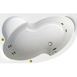 Ванна гидромассажная Радомир Ирма 149x96 см L (Гидромассаж "Стандарт" Bronze) - фото 