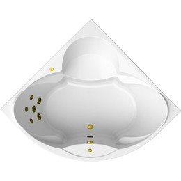 Ванна гидромассажная Радомир Филадельфия 168x168 см (Гидромассаж "Стандарт" Gold) - фото 