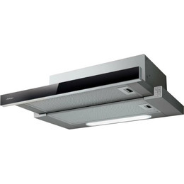 Вытяжка JET AIR ORION LX/GR/F/60/VT (чёрное стекло) - фото 