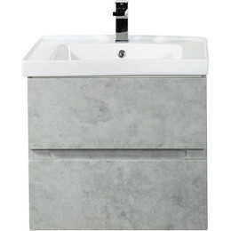 Тумба подвесная с раковиной Art&Max AM-Techno-600-2C-SO-LS935 60 см, бетон лофт натуральный - фото 