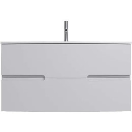 Тумба подвесная с раковиной Jacob Delafon Nona 100 см EB1889RU-G1C (стеклянная раковина) - фото 
