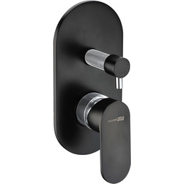 Смеситель для ванны WasserKraft Elbe 7441, чёрный - фото 