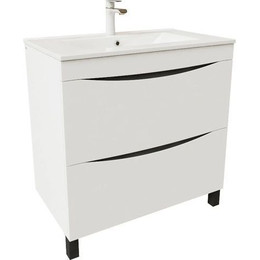 Тумба напольная с раковиной Iddis Cloud 80 см CLO80WFi95K, белый - фото 