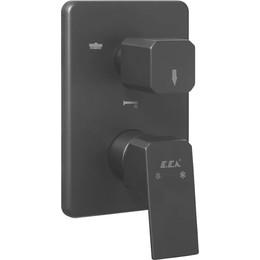 Смеситель для ванны E.C.A. Tiera 102167305C1EX-K, черный матовый - фото 