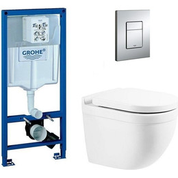 Инсталляция Grohe Rapid SL с подвесным безободковым унитазом BelBagno Senso-R - фото 