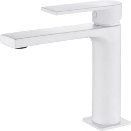 Смеситель для раковины AQG Alpha 01ALP100BL, белый матовый - фото 