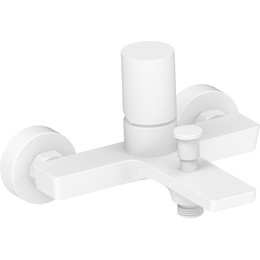 Смеситель для ванны AQG Tube 01TUB400BL, белый матовый - фото 